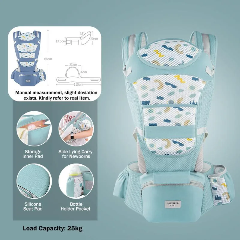 Multifunctional Baby Hip Seat Carrier Four Season Front Carry Infant Sling Hip Seat Bayi - Image 10