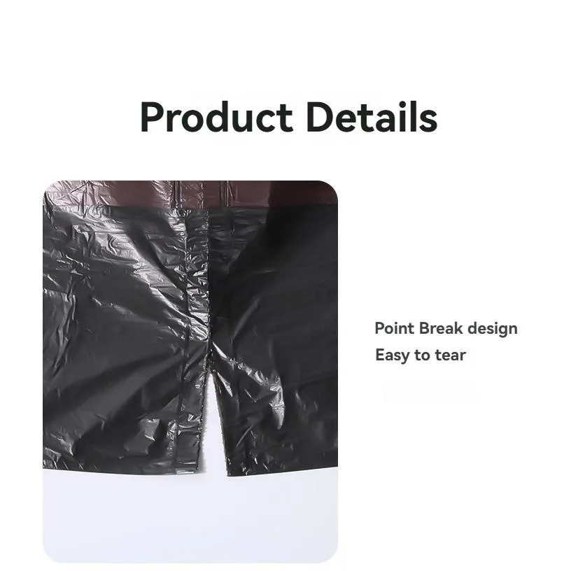 Beg Sampah Bertali 75PCS Pakai Buang, Beg Sampah & Simpanan untuk Pembersihan Rumah & Dapur - Image 10