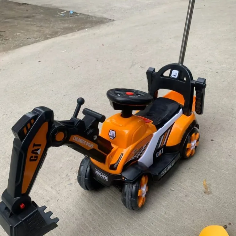 Mainan Jengkaut Elektrik Sit & Ride untuk Kanak-Kanak 1-5 Tahun dengan Lengan Gali