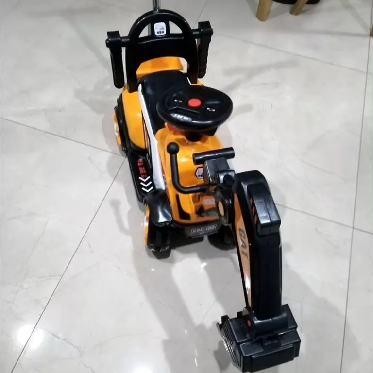Mainan Jengkaut Elektrik Sit & Ride untuk Kanak-Kanak 1-5 Tahun dengan Lengan Gali