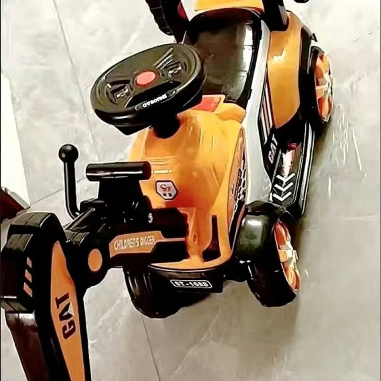 Mainan Jengkaut Elektrik Sit & Ride untuk Kanak-Kanak 1-5 Tahun dengan Lengan Gali