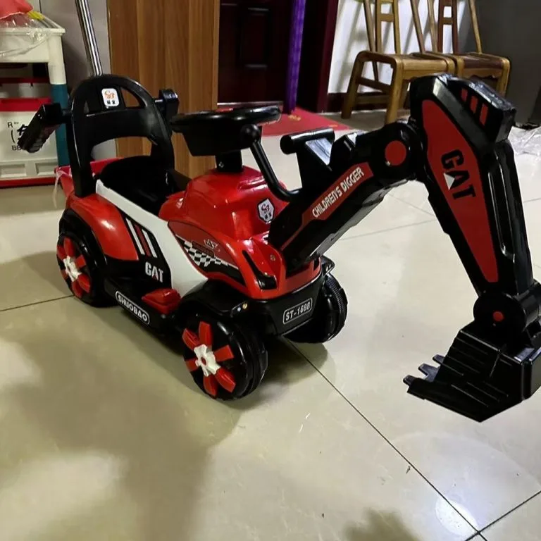 Mainan Jengkaut Elektrik Sit & Ride untuk Kanak-Kanak 1-5 Tahun dengan Lengan Gali