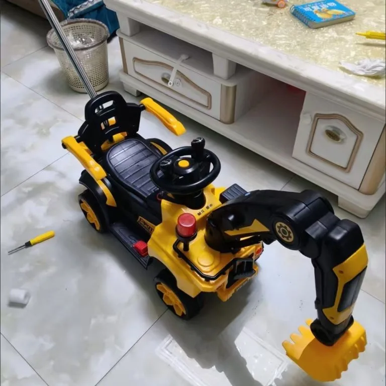 Kereta Mainan Excavator Elektrik Kanak-kanak Boleh Naik Dikawal Jarak Jauh Saiz Besar Untuk Budak Lelaki
