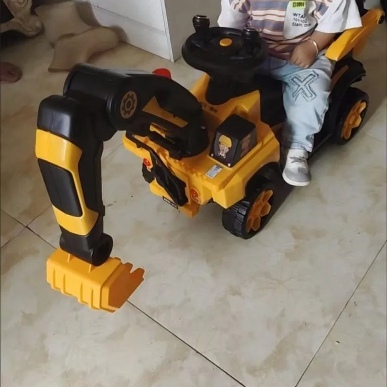 Kereta Mainan Excavator Elektrik Kanak-kanak Boleh Naik Dikawal Jarak Jauh Saiz Besar Untuk Budak Lelaki