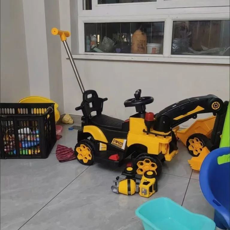 Kereta Mainan Excavator Elektrik Kanak-kanak Boleh Naik Dikawal Jarak Jauh Saiz Besar Untuk Budak Lelaki
