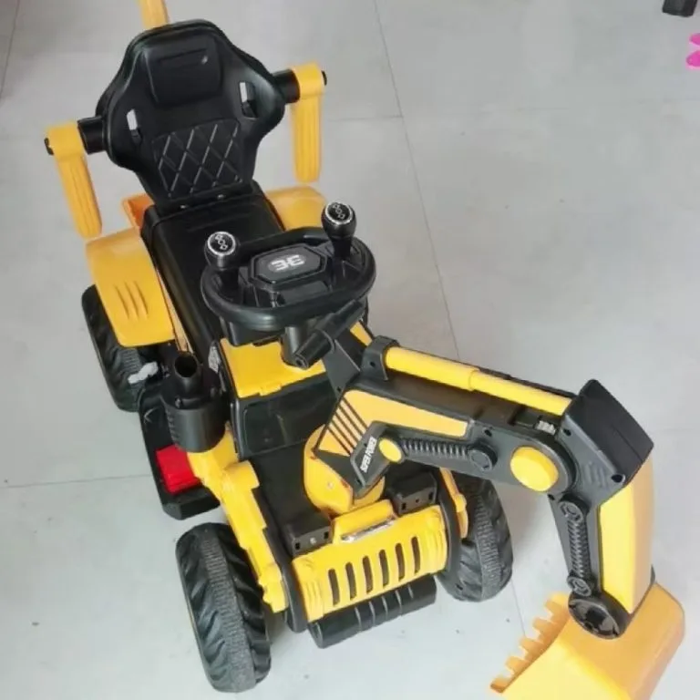 Kereta Mainan Excavator Elektrik Kanak-kanak Boleh Naik Saiz Super Besar Untuk Budak Lelaki Kenderaan Kejuruteraan