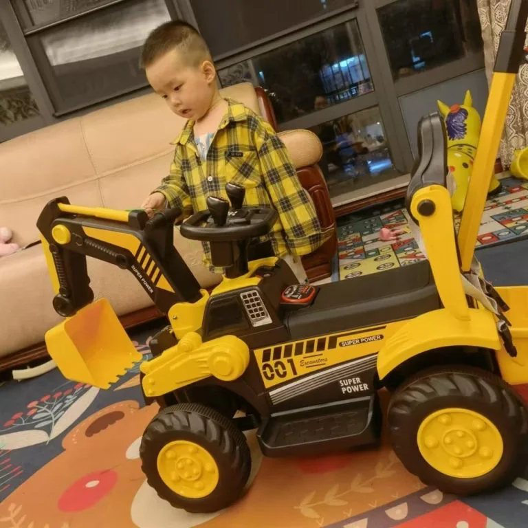Kereta Mainan Excavator Elektrik Kanak-kanak Boleh Naik Saiz Super Besar Untuk Budak Lelaki Kenderaan Kejuruteraan