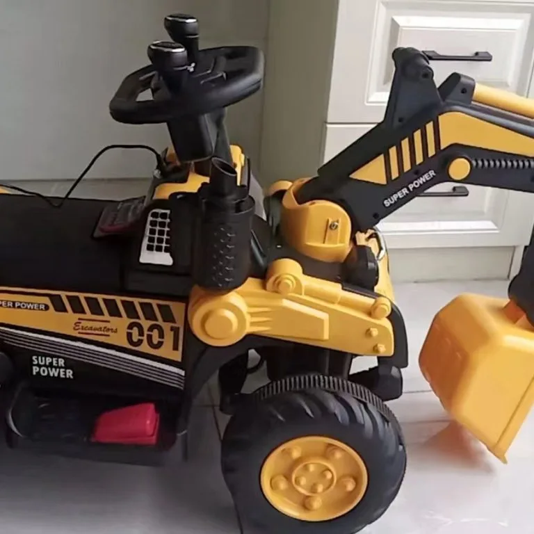 Kereta Mainan Excavator Elektrik Kanak-kanak Boleh Naik Saiz Super Besar Untuk Budak Lelaki Kenderaan Kejuruteraan