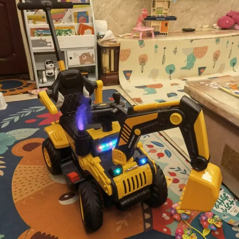 Kereta Mainan Excavator Elektrik Kanak-kanak Boleh Naik Saiz Super Besar Untuk Budak Lelaki Kenderaan Kejuruteraan