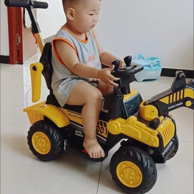 Kereta Mainan Excavator Elektrik Kanak-kanak Boleh Naik Saiz Super Besar Untuk Budak Lelaki Kenderaan Kejuruteraan