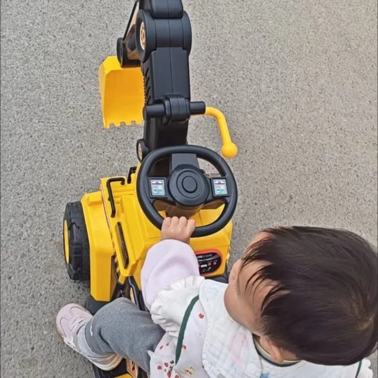 Large Electric Excavator Toy for Kids Rechargeable Construction Digger Truck Engineering Vehicle Jengkaut Elektrik