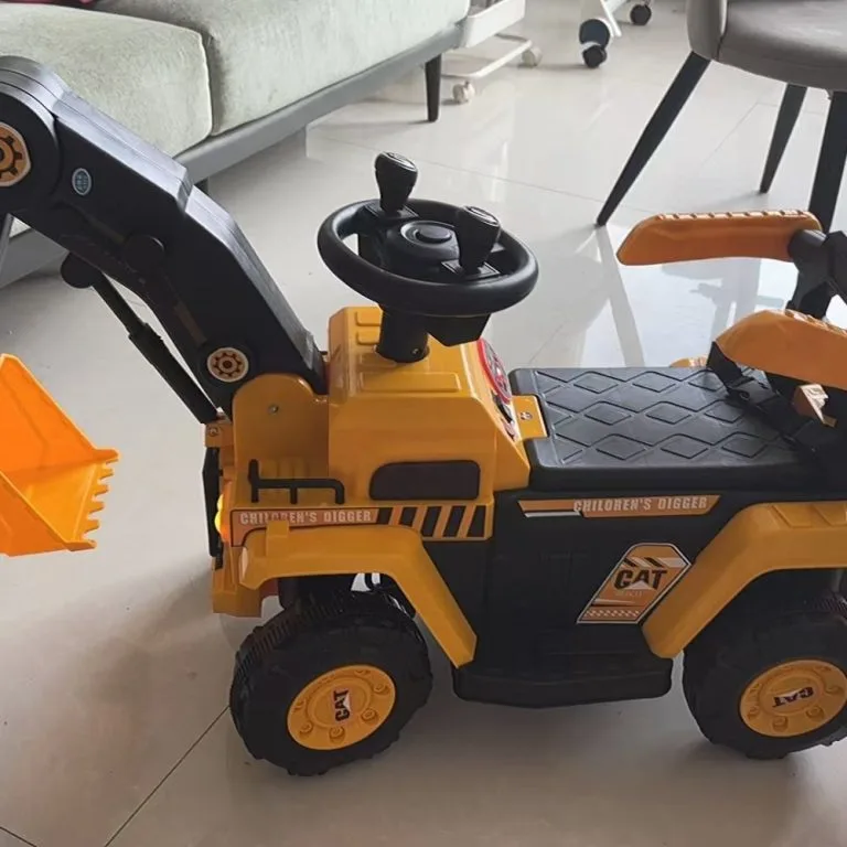Large Electric Excavator Toy for Kids Rechargeable Construction Digger Truck Engineering Vehicle Jengkaut Elektrik