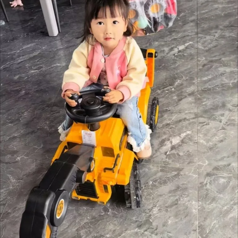 Large Electric Excavator Toy for Kids Rechargeable Construction Digger Truck Engineering Vehicle Jengkaut Elektrik