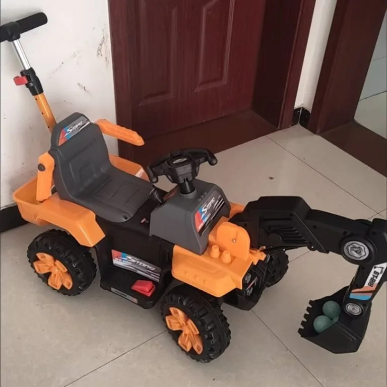 Remote Control Electric Kids Excavator Toy Dual Motor Large Rechargeable Digger Car for Boys Pengorek Elektrik