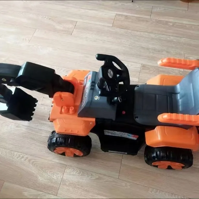 Remote Control Electric Kids Excavator Toy Dual Motor Large Rechargeable Digger Car for Boys Pengorek Elektrik