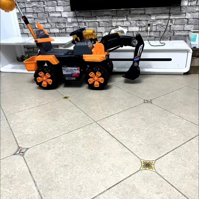Remote Control Electric Kids Excavator Toy Dual Motor Large Rechargeable Digger Car for Boys Pengorek Elektrik