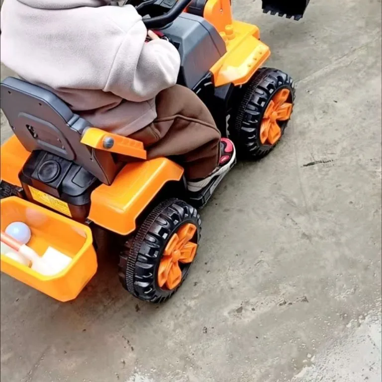 Remote Control Electric Kids Excavator Toy Dual Motor Large Rechargeable Digger Car for Boys Pengorek Elektrik