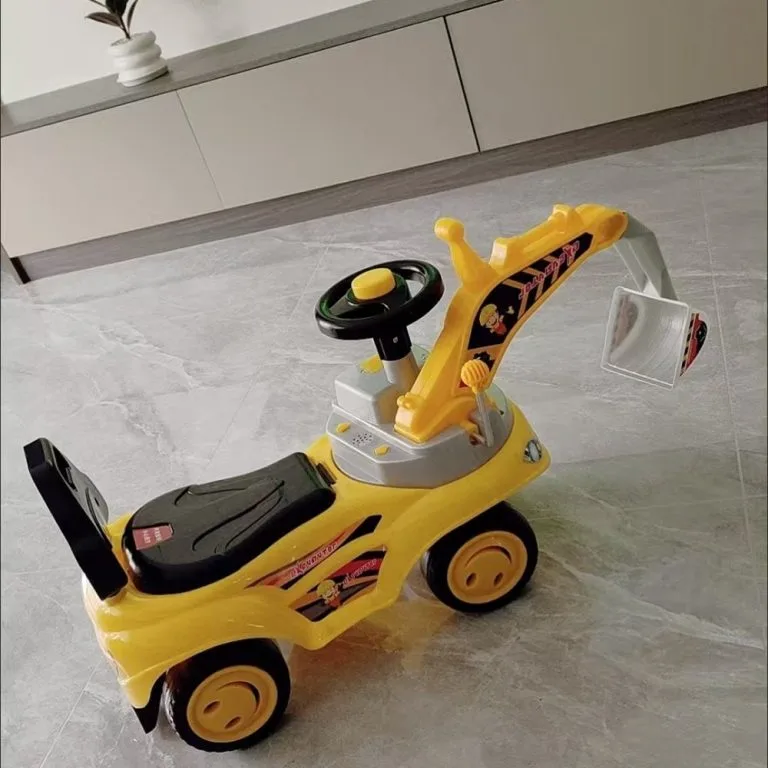 Kids Ride On Excavator Toy Sliding Engineering Vehicle Digger Toy For Boys Kereta Mainan Penggali Untuk Bayi