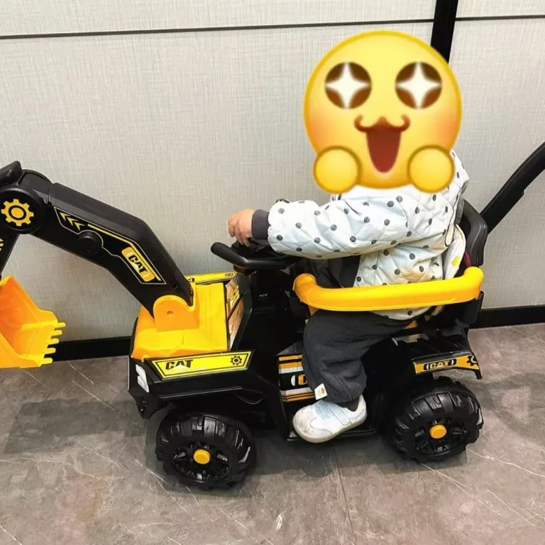 Kids Ride On Excavator Toy Dual Motor 4 Wheel Electric Car For Baby Boys Excavator Elektrik Mainan