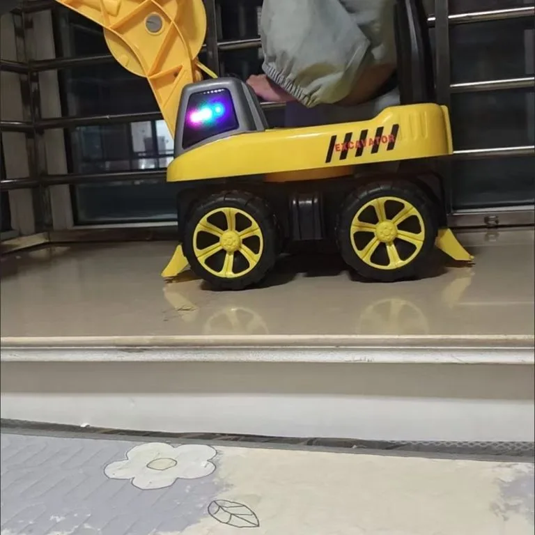 Kids Large Ride On Excavator Toy Sliding Scooter Digger Car For Baby Ride-On Excavator Untuk Kanak-kanak