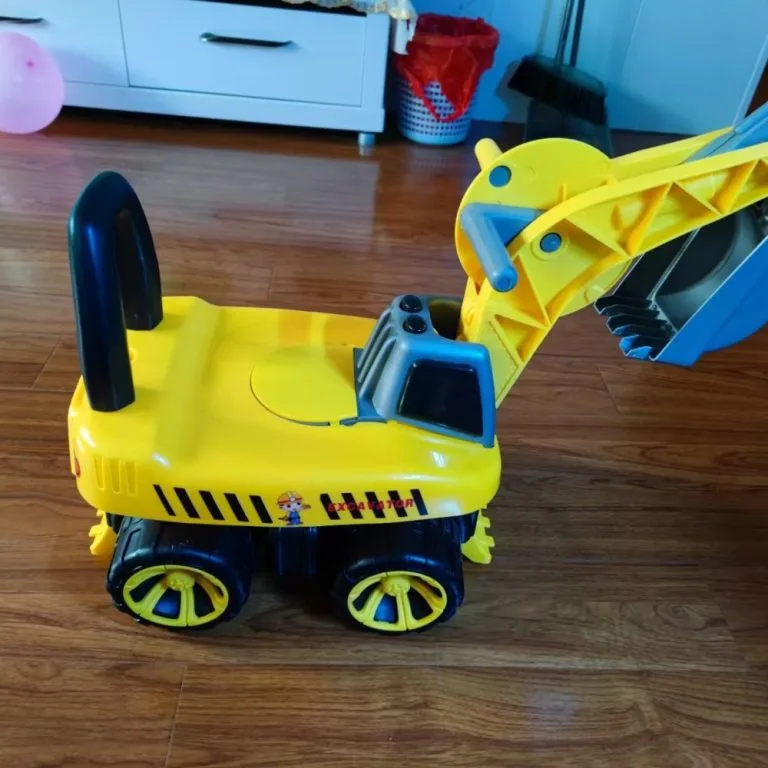 Kids Large Ride On Excavator Toy Sliding Scooter Digger Car For Baby Ride-On Excavator Untuk Kanak-kanak