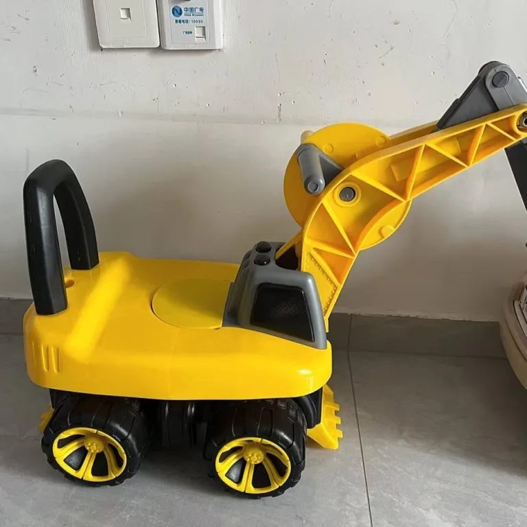 Kids Large Ride On Excavator Toy Sliding Scooter Digger Car For Baby Ride-On Excavator Untuk Kanak-kanak