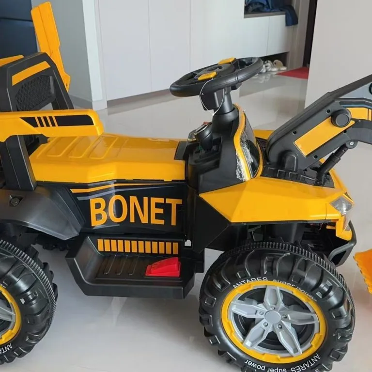 Remote Control Extra Large Kids Ride On Excavator Toy Off Road Beach 12V Dual Motor Vehicle Pengorek Elektrik