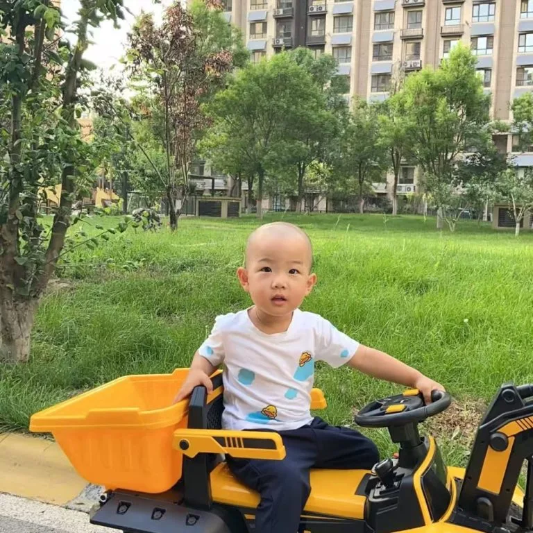 Remote Control Extra Large Kids Ride On Excavator Toy Off Road Beach 12V Dual Motor Vehicle Pengorek Elektrik