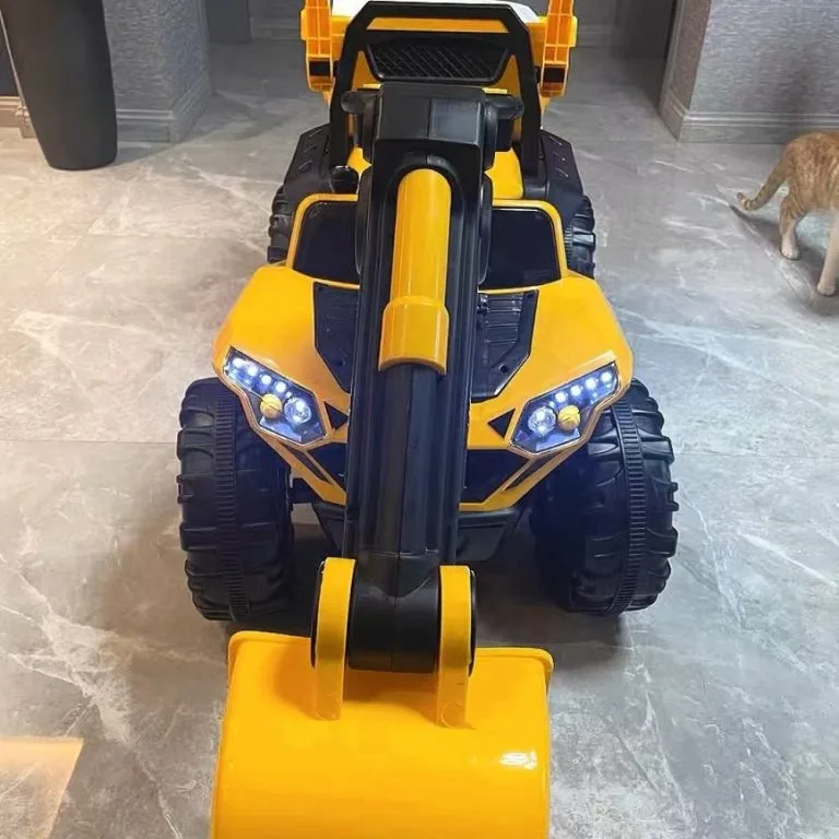 Remote Control Extra Large Kids Ride On Excavator Toy Off Road Beach 12V Dual Motor Vehicle Pengorek Elektrik