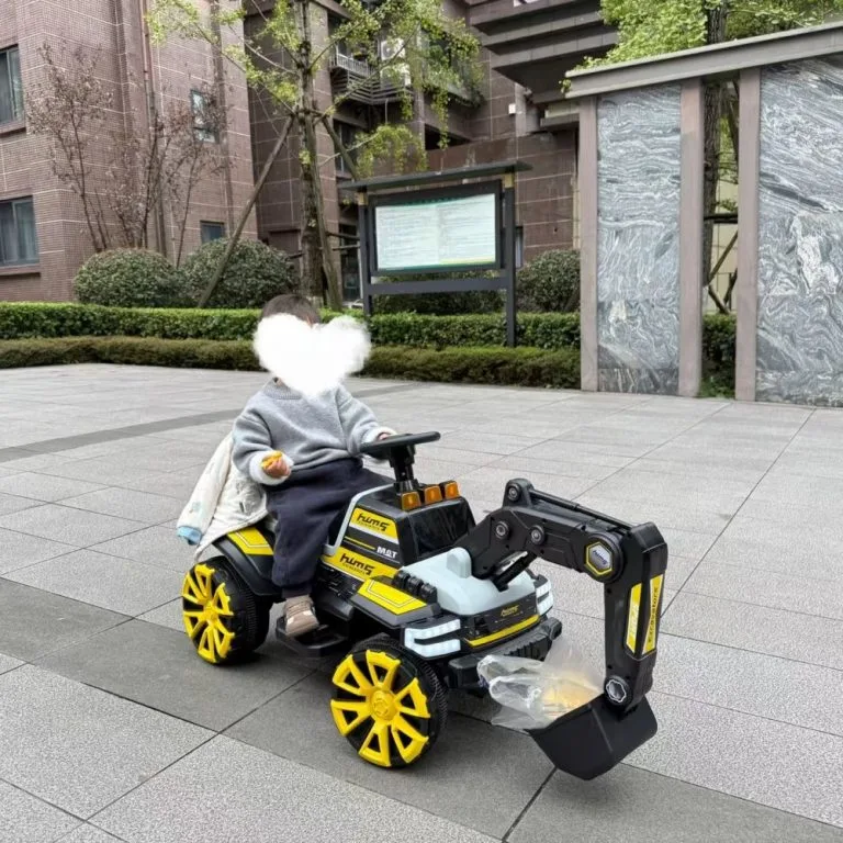 Kids Rechargeable Electric Excavator Engineering Toy Car For Boys Pengorek Elektrik