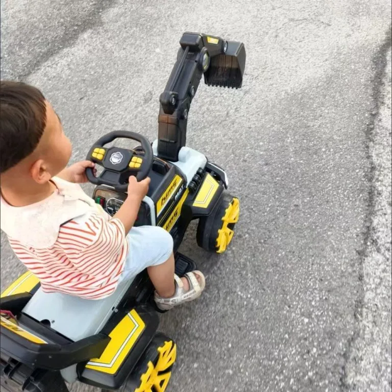 Kids Rechargeable Electric Excavator Engineering Toy Car For Boys Pengorek Elektrik