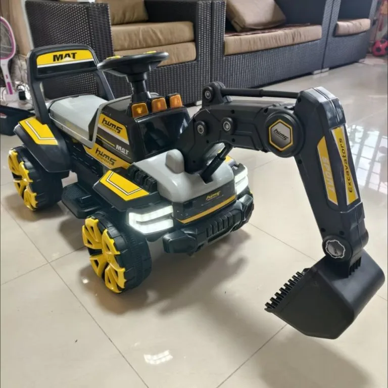 Kids Rechargeable Electric Excavator Engineering Toy Car For Boys Pengorek Elektrik
