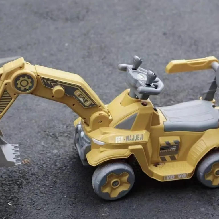 Kids Ride On Electric Excavator Toy Digger Car For Boys Pengorek Elektrik Untuk Kanak-kanak