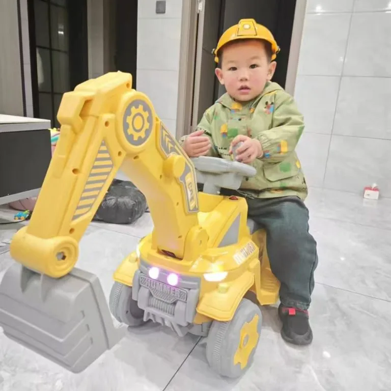 Kids Ride On Electric Excavator Toy Digger Car For Boys Pengorek Elektrik Untuk Kanak-kanak