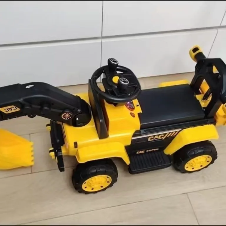 Kids Electric Excavator Large Digger Remote Control Ride On Toy Kereta Luncur Penggali Elektrik 4 Roda