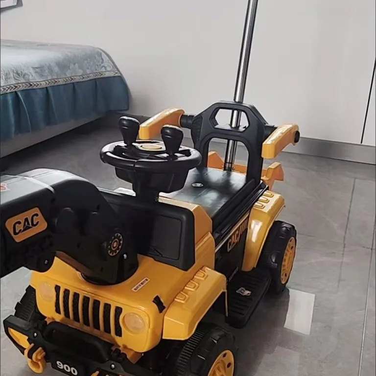 Kids Electric Excavator Large Digger Remote Control Ride On Toy Kereta Luncur Penggali Elektrik 4 Roda