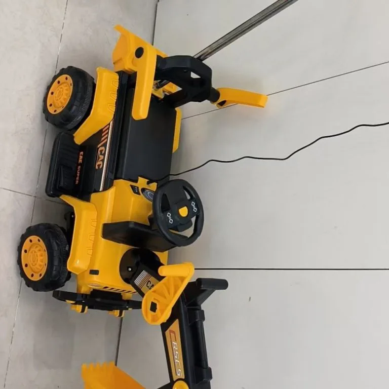Kids Electric Excavator Large Digger Remote Control Ride On Toy Kereta Luncur Penggali Elektrik 4 Roda