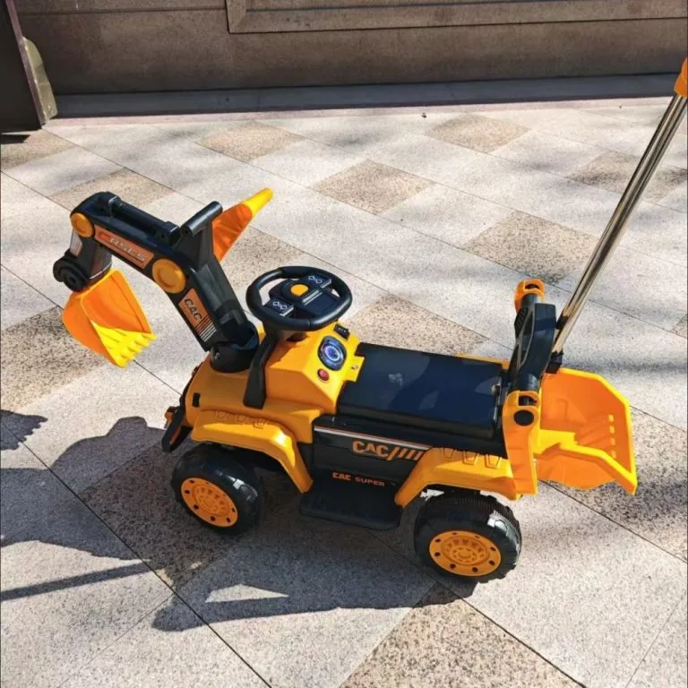 Kids Electric Excavator Large Digger Remote Control Ride On Toy Kereta Luncur Penggali Elektrik 4 Roda