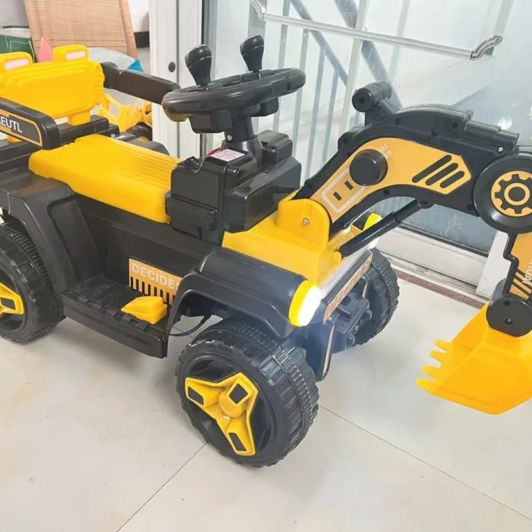 Kids Excavator Toy Car Dual Motor Ride On Electric Digger Ride-On Excavator Elektrik Untuk Kanak-kanak