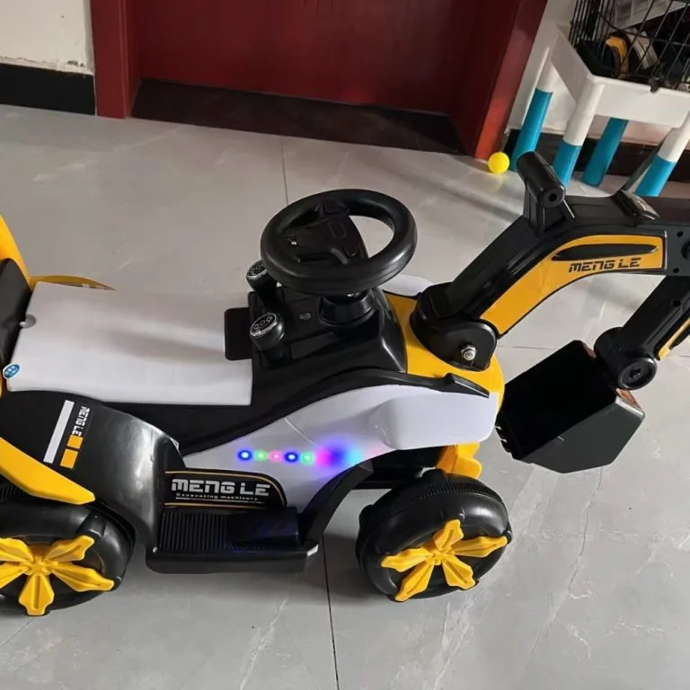 Ride On Kids Excavator Toy Rechargeable Engineering Digger Vehicle For Boys Jengkaut Elektrik