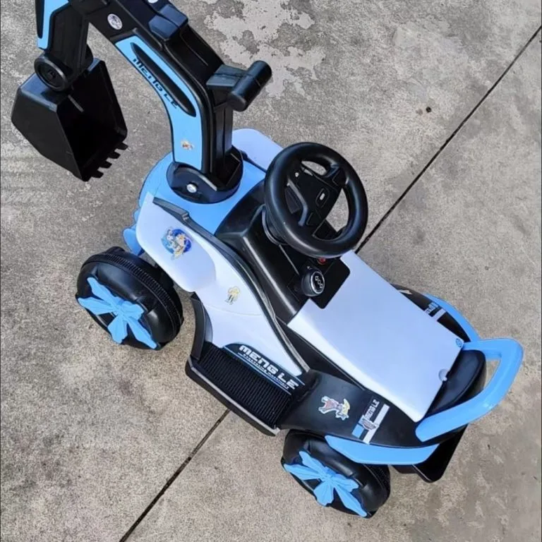 Ride On Kids Excavator Toy Rechargeable Engineering Digger Vehicle For Boys Jengkaut Elektrik