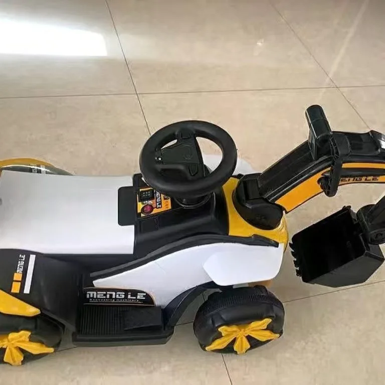 Ride On Kids Excavator Toy Rechargeable Engineering Digger Vehicle For Boys Jengkaut Elektrik