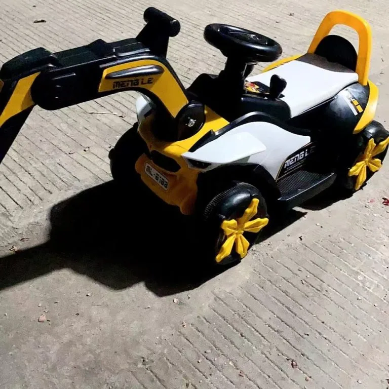 Ride On Kids Excavator Toy Rechargeable Engineering Digger Vehicle For Boys Jengkaut Elektrik